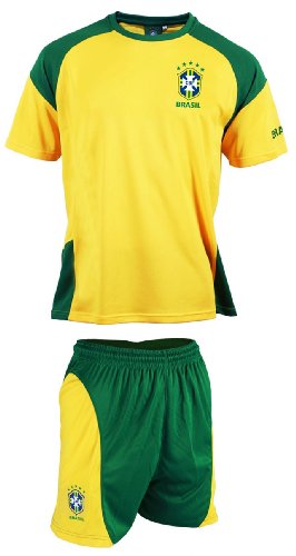 Maillot-short-BRESIL-Equipe-de-football-Brasil-Selecao-Collection-officielle-Taille-enfant-0